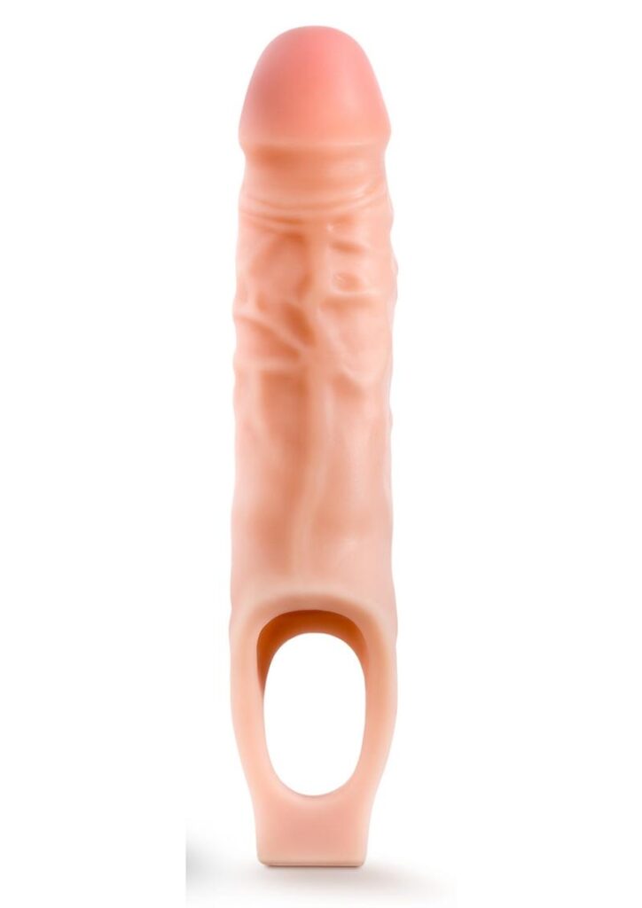 The Performance Plus 9 Inch Cock Sheath Penis Extender offers a smooth