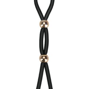 Intensify the passion with this adjustable erection enhancer that provides extra support and stamina for him. Obtain the perfect fit by sliding the Adjustable Stamina Lasso`s two beads around the base of the penis and around the scrotum. Experience more intense sensations and orgasms tonight.