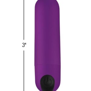 and easy to clean with warm water and mild soap.This bullet is rechargeable via USB so you can Bang yourself again and again! The waterproof design enables use in the shower or bath tub for a more relaxing session. Measurements: 3 inches overall length