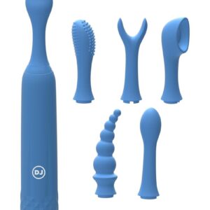 The iVibe Select iQuiver is an innovative petite vibrator with 6 interchangeable heads