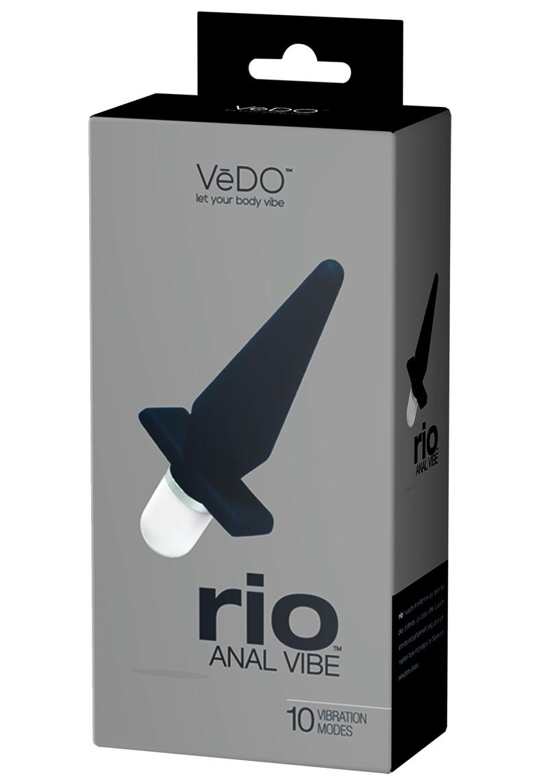 VeDO Rio Silicone Anal Vibrator - Just Black - Image 2