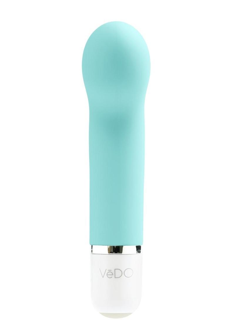 VeDO Gee Plus Rechargeable Silicone Bullet Vibrator - Tease Me Turquoise - Image 4