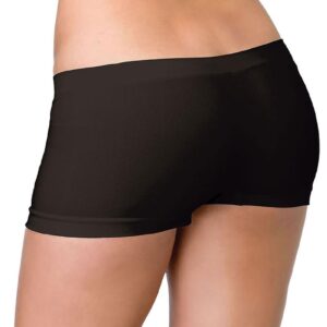 Leg Avenue Seamless Boyshorts - OS - Black