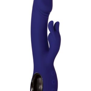 This powerful 10-speed silicone vibrator handles like a dream with a ring-shaped grip that gives you expert control.Its life-like sculpted head and hard-working bunny ears are controlled independently with two separate powerful motors that deliver intense pleasure both inside and out!Fully waterproof and submersible