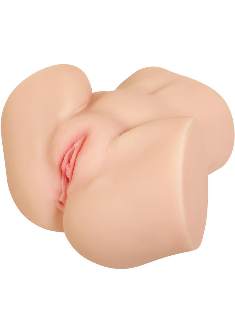 Hold on for the pleasure ride of your life with this fantasy-fulfilling double-entry stroker that gives you all the front door and back door access you can handle - with a life-like weight and feel thatandrsquo;s truly built to satisfy!Sexy thigh grips keep you on track and focused on the intense double-entry glory as you slip into a realistic vaginal channel and super-tight anal canal that stretch and move just like the real thing!Get inspired by the free downloadable movie of insatiable hardcore queen Riley Reid to make your fantasy even hotter. Life-like double entry XLarge Stroker Substantial realistic weight and dimension Perfect for front and back door fantasies Made from super-stretchy and pliable TPE rubber Realistic vagina and anal channels Pink-colored vaginal lips Sexy thighs work as easy-grip handles Superhot Riley Reid DVD Download included ZT Lube foil pack included Height: 7.28andrdquo;