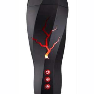 The M for Men Storm is loaded with fun! This multi-function stroker has a removeable sleeve made from soft and realistic X5. Comprised of 3 pleasure chambers. Entering the first chamber it will create a like suction like that of lips pursed around your penis. As you enter the second chamber you will be massaged with soft nubs. Entering the third chamber you will first be stroked by the soft ribs while your head is massaged by the soft nubs. Cycle through 7 vibration modes exploring which setting will push you over the edge. The auto squeeze mode rhythmically squeezes and releases your penis essentially milking your penis into ejaculation. Enjoy the erotic sounds of women with the included earphones. Now imagine all of this happening all at once. The experience is unforgettable. The sleeve is detachable for easy cleaning. This electric stroker is rechargeable. USB cable included. Made of premium TPE