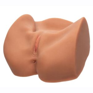 Over 7 lb. /3. 25 kg of heavy-duty stroking pleasure. Life-size pussy stroker with ass. 2 tight and stretchy chambers for front or back end play. Ultra life-like Pure Skin&amp;#xae; material. Anatomically correct