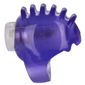 Vibrating finger teasers. Stretchy and comfortable vibrating finger teaser. Slip onto your finger for enhanced foreplay. Body-safe material. Batteries included.