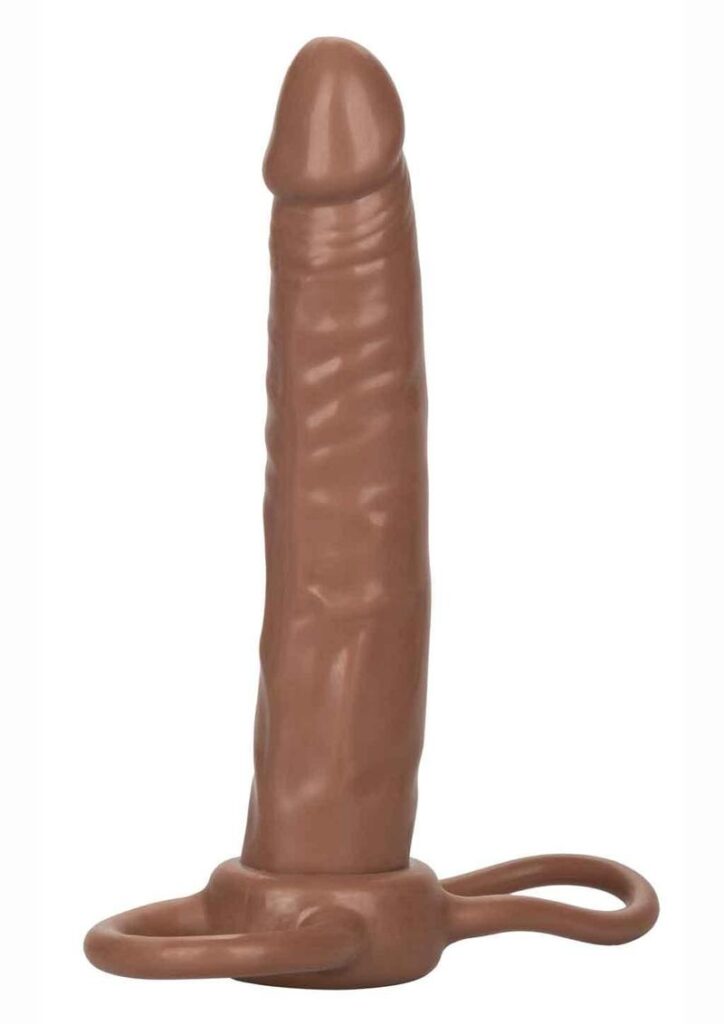 Enjoy erotic double penetration pleasure with the accommodatorandreg; Dual Penetratorandtrade;. The sensually contoured probe is designed for anal ecstasy and delivers tantalizing sensations for an unforgettable mind-blowing climax. The comfortable to wear dual ring design also provides additional scrotum and shaft support for prolonged DP fun. For heightened sensitivity