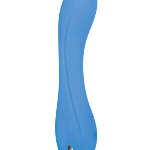 This creamy smooth silicone vibe is petite and powerful with a gently arched flexible shaft and bulbous tip designed to reach your favorite erogenous zones