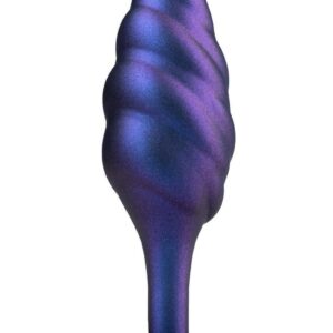 For anyone looking to explore new anal sensations alone or with a partner! Anal Adventures Matrix is ready to delight! Cypher has a tapered head for easy ion and slightly protruding soft swirls of texture along the side of the plug that work with your body for additional sensations during use and a wonderful internal massage. StayPut technology ensures this plug will stay inside you comfortably without popping out during play and has a heart-shaped base with a beautiful jewel for added beauty. Cypher has silky smooth UltraSilk and is made of Puria platinum-cured silicone