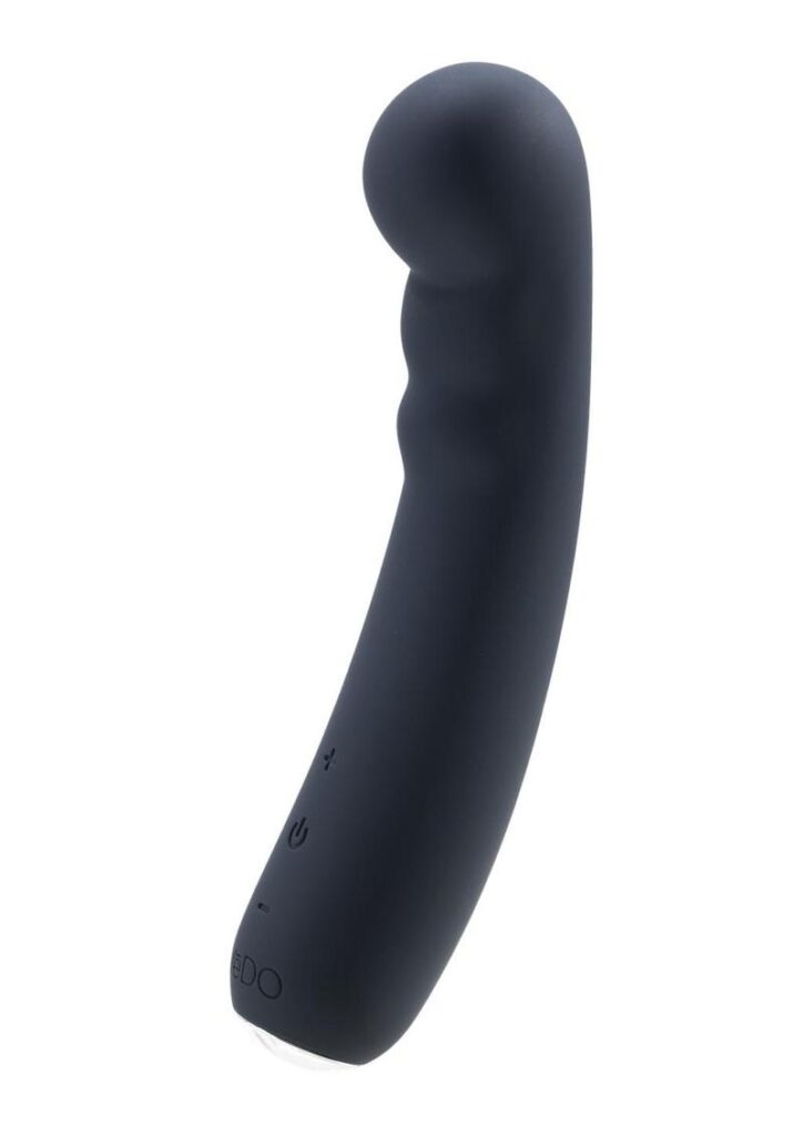 Midori rechargeable G-Spot vibe boasts 10 powerful vibration modes with 6 intensity levels. Made of velvety smooth silicone with a flexible