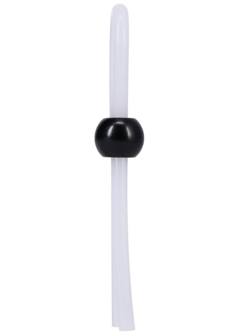 Rock Solid The Lasso Single Lock Adjustable Silicone Cock Tie - White - Image 4