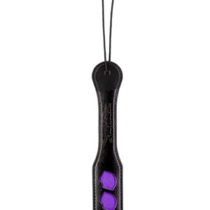 Deliver a smack that`s sealed with a kiss with the Punishment Purple Lips Paddle! This perfectly sized paddle is designed for playful spanks and is a great introduction for couples looking to explore the exciting world of BDSM and punishment play.andnbsp; This paddle may look small