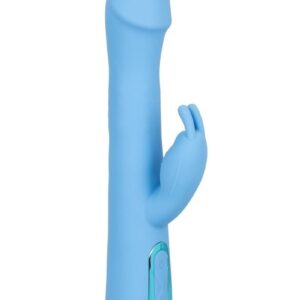 Powerful rotating and vibrating beaded shaft plus dual flickering rabbit ears. 3 powerful speeds of beaded rotation and vibration in the shaft. 10 functions of vibration