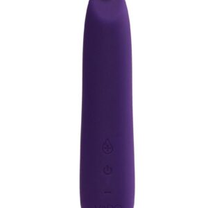 BOOM boasts 10 vibrating functions with 6 intensity levels. Simply dial the intensity level up or down and find the perfect rumbly mode to fit your ultimate desires. A silky-smoothh flexible shaft and warming funtion that heats up to body temperature makes this lipstick shaped silicone vibrator a must have. Completely submersible with a travel lock - never leave home without it.