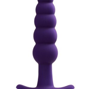 PLUG slides into action with an extremely powerful motor and 10 supercharged vibration modes. Specifically designed for easy ion with graduating beads and a long thin shaft. The recessed button also makes sitting on this bad boy oh so enjoyable without skipping a beat. Don`t be afraid to get wet and wild - it`s also completely submersible. Everybody can use a little fun bum toy.