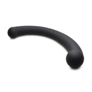 One of your favorite toys just got an upgrade! This crescent dildo comes with powerful vibrations that add to the sweet stimulation that you get with the curved design of this toy. Not only do you have extra leverage as the crescent shape helps you get to your P-spot or G-spot more easily; you also get 3 speeds and 7 patterns of rumbling vibration that you can feel through the dildo! The ends are covered in plush silicone making them softer than hard metal or plastic. The entire toy is covered with smooth