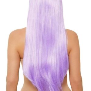 33 Long Straight Center Part Wig. O/S LAVENDER