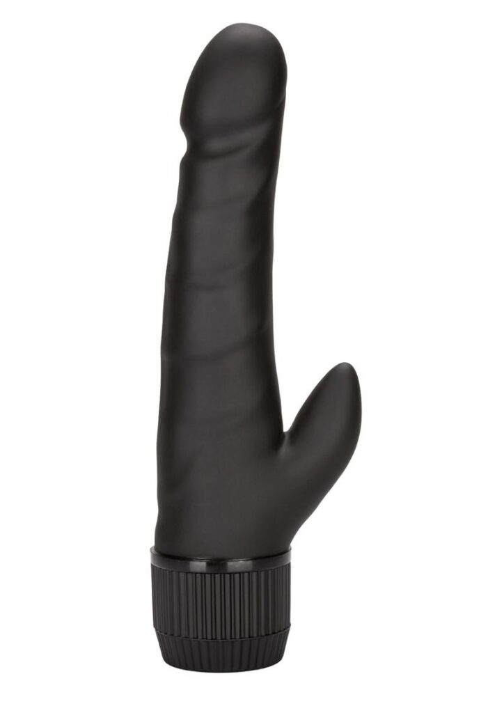 This stylish black vibrator is made of an all-new Velvet Touch marital. Soft and smooth