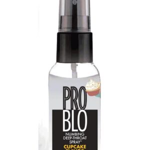 Pro Blo Deep Throat Spray is an oral desensitizer designed to reduce your gag reflex and any discomfort you might experience while performing oral sex. The fast-acting spray uses a fine mist infused with Benzocaine to gently numb the sensitive
