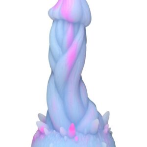 Underwater delights await you! The Nomura Jellyfish is pale blue and pink with a mushroom-shaped head that will pop inside and then stretch you wide and deep so you can enjoy the ropey