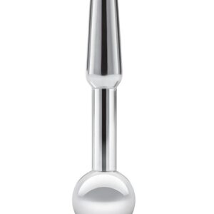 Experience a new level of erotic stimulation with the Blue Line Stainless Steel Peephole Penis Plug. This sleek piece of urethral play offers an enticing combination of pleasure and visual excitement. Crafted from high-quality stainless steel