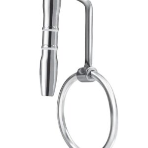 Blue Line`s Stainless Steel Sperm Stopper with Glans Ring is a premium piece of urethral play jewelry. Crafted from high-quality stainless steel