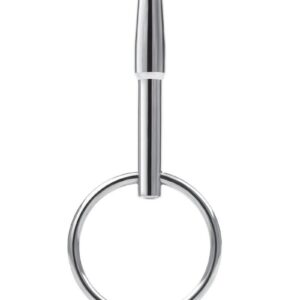 Experience an exhilarating journey of intimate exploration with the Blue Line Stainless Steel Penis Plug with Ring. Crafted from premium body-safe stainless steel