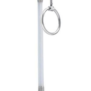 Blue Line`s Stainless Steel Cock Ring Catheter Urethral Plug is a unique and versatile toy that combines the pleasure of a glans ring with the thrill of urethral stimulation. Crafted from high-quality stainless steel