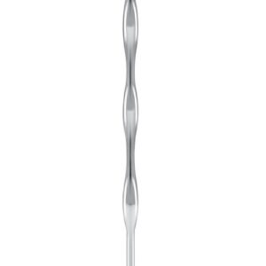 Experience the exciting world of urethral stimulation with the Blue Line 6 Stainless Steel Wavy Urethral Sound. Crafted from high-quality