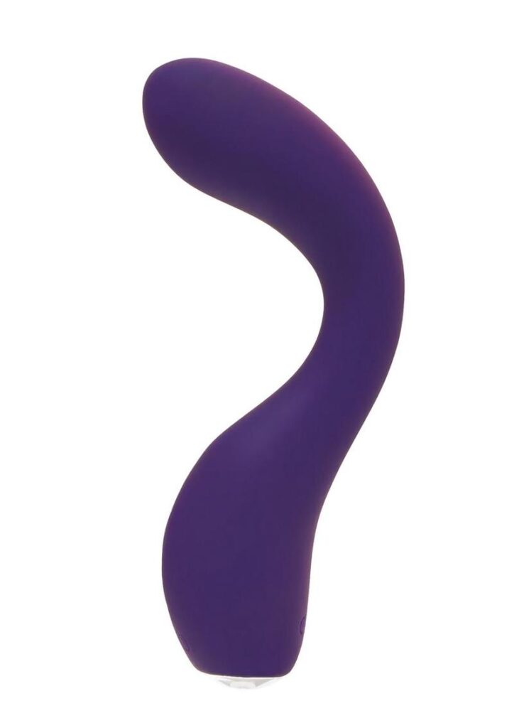 This rechargeable G-spot vibe boasts a powerful motor with 10 vibration modes. The 6 intensity levels allow you to dial the vibration up or down to find that perfect rumble. Uniquely designed with a flexible curved shaft to stimulate your G-spot like no other. Made of velvety smooth silicone and completely submersible