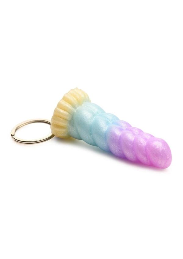 This pastel colored unicorn horn has shrunk down to travel with you wherever you go! Let your freak flag fly with these Creature Cocks keychains! Show off that you`re into fantasy roleplay