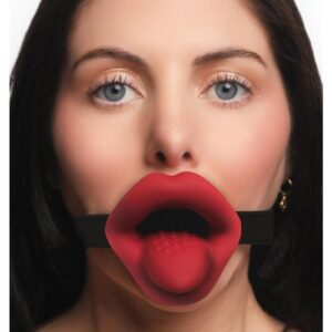 Indulge in next-level pleasure with the Vibrating Sissy Mouth Gag
