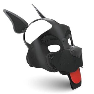 Key Features:  Pup Hood: This pup hood has large eye holes for increased visibility and a strap down the scalp that holds the big